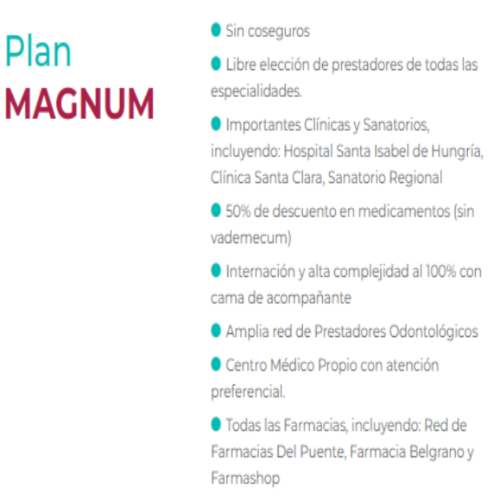Prestaciones Plan Magnum